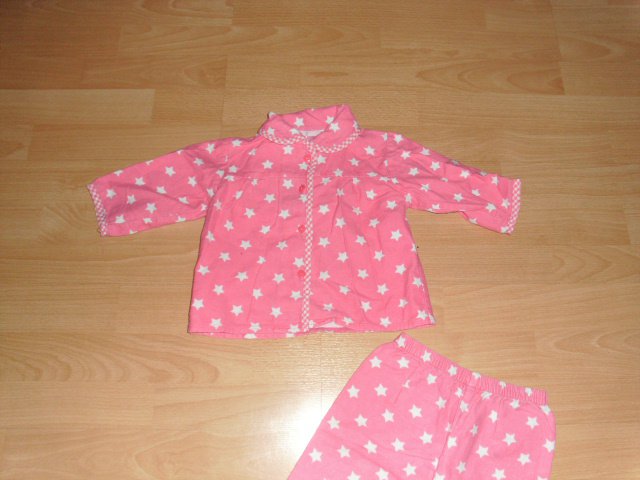 Schlafanzug von Baby, 2 tlg. rosa mit Sternen, Gr. 86