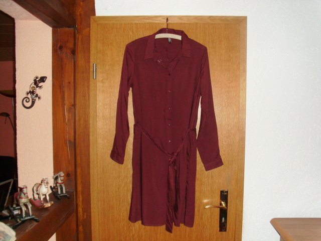 Kleid von Pieces, bordeauxrot, Gr. 44