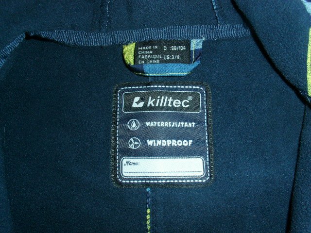 Softshellanzug von Killtec, blau, Gr. 98/104