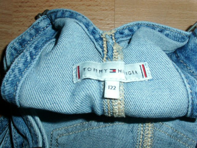 Jeanslatzrock von Tommy Hilfiger, hellblau, Gr. 122