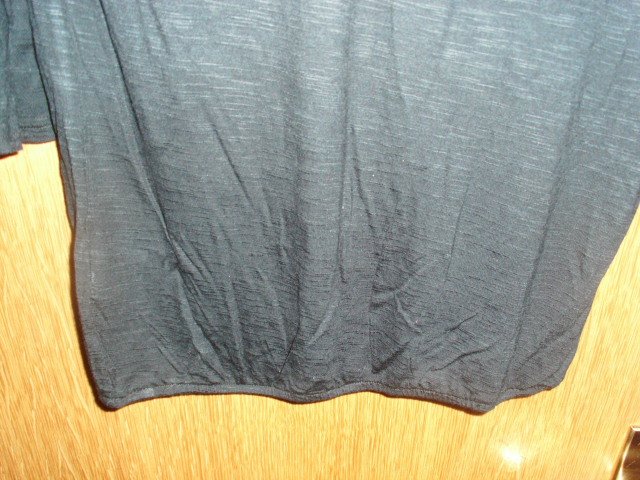 Langarmshirt von Beachtime, schwarz mit Spitze, Gr. 36/38