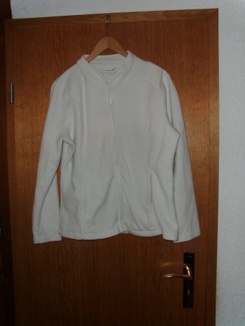 Fleecejacke von Seventyseven, wollweiß, Gr. 44