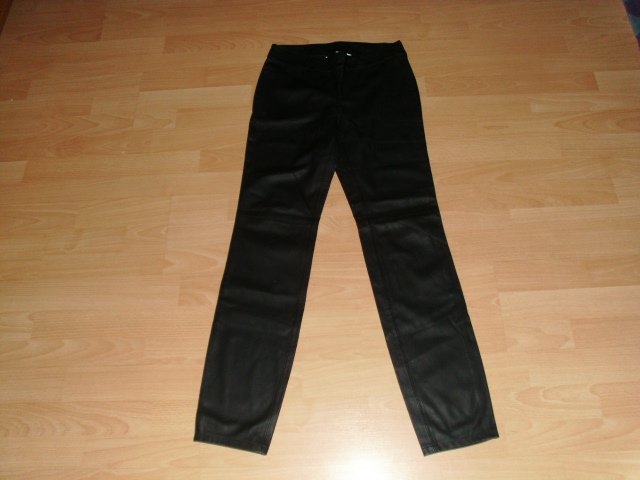 Kunstlederröhrenhose von Street One, schwarz, Gr. 36 NEU