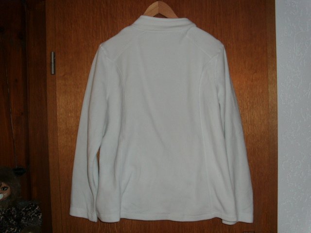 Fleecejacke von Seventyseven, wollweiß, Gr. 44