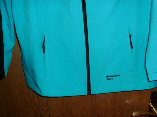 Softshelljacke von Catamaran Sports, türkis-schwarz, Gr. 40/42