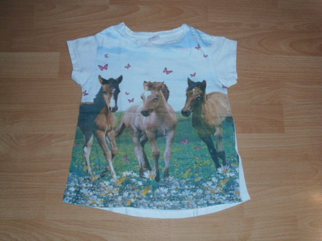 T-Shirt von Kiki & Koko, mit Pferdemotiv, Gr. 122