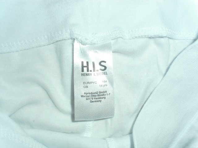 2 lange Unterhose von H-I.S. weiß + dunkelblau, Gr. 164