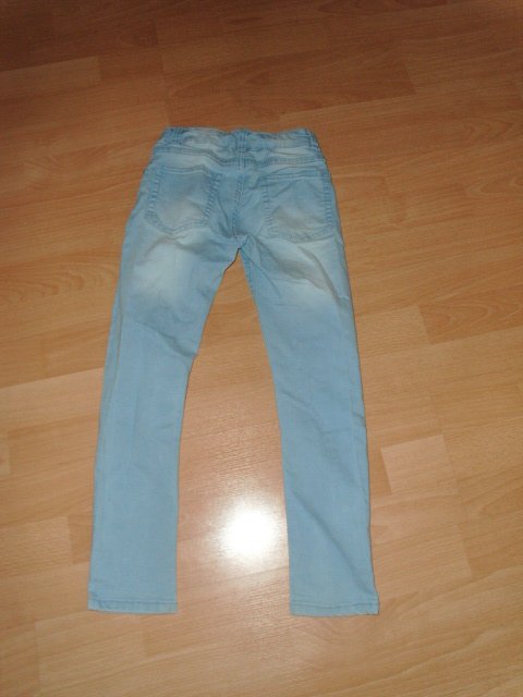 Jeans von Dopodopo, hellblau mit Glitzer, Gr. 128