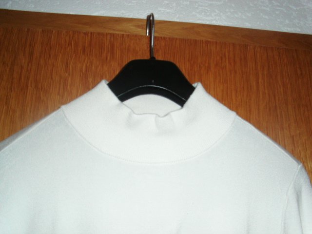 Langarmshirt von Lascana, wollweiß, Gr. 38