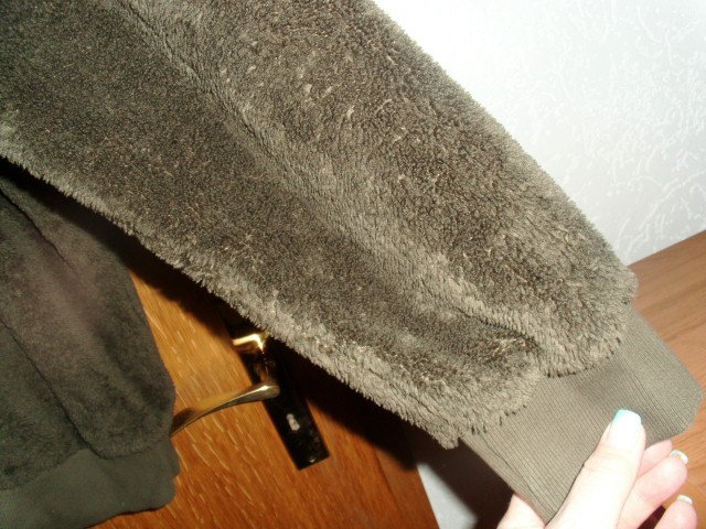 Schlupfjacke / Teddyhoodie von Amaci & Sons, khaki, Gr. XXL