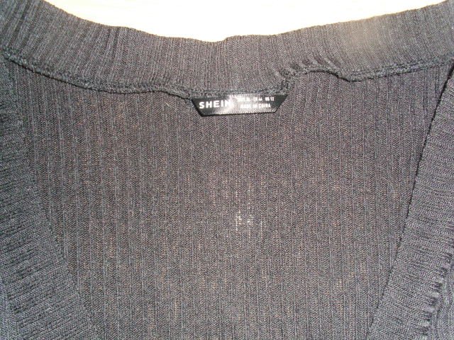 Strickjacke von Shein, schwarz, Gr. 42
