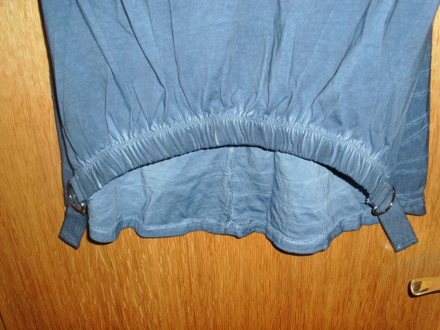 Longshirt von Heine, blau mit Applikation, Gr. 38 mit Etikett