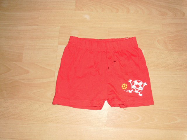 Kurze Hose von Orsolino, rot mit Motiv, Gr. 86