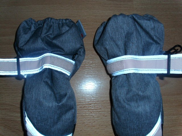 Fäustlinge von H&M, hellgrau-rosa, Gr. 98/104