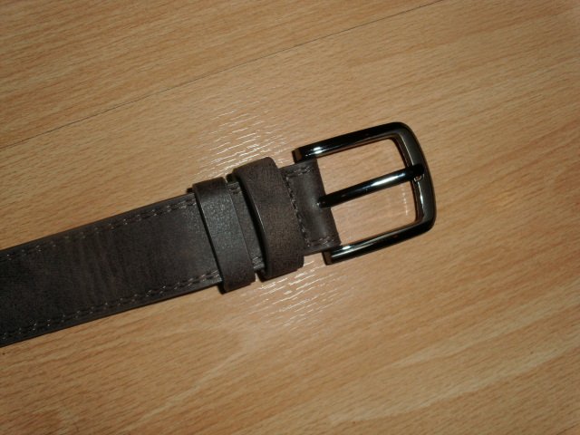 Gürtel, braun, Antikleder Optik, 108 cm, neu