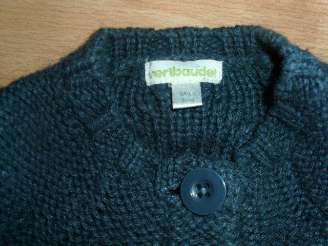 Strick-Cardigan von Vertbaudet, dunkelblau, Gr. 104