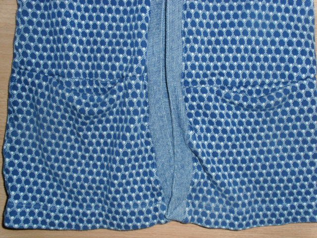 Cardigan, Made with Love, blau-weiß, Gr. 110/116