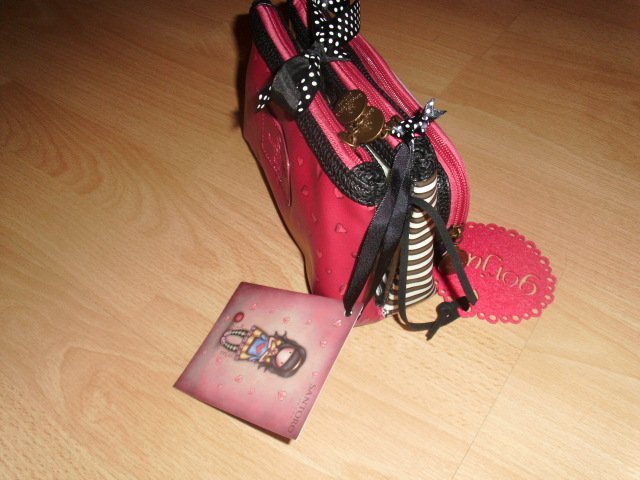 Kosmetiktasche von Gorjuss, rosa/pink, mit Etikett