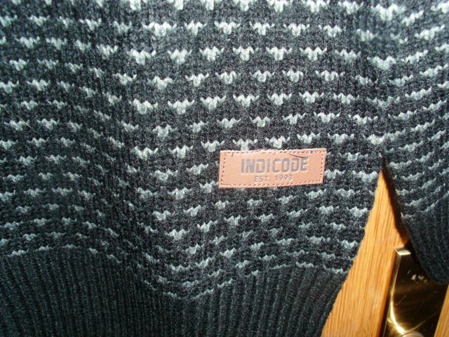 Pullover von Indicode, schwarz-grau, Gr. L mit Etikett