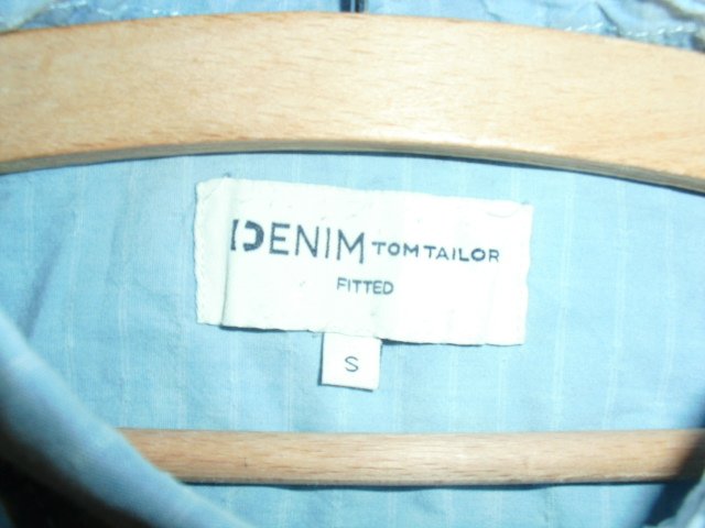 Langarmhemd von Tom Tailor, hellblau mit Waschungen, Gr. S