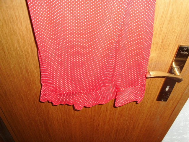 Sommerkleid von Orsay, rot mit weißen punkten, Gr. 38 mit Etikett