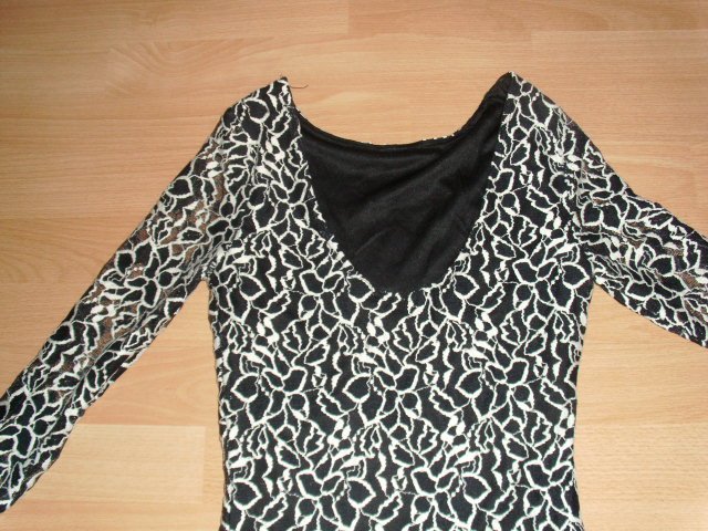 Kleid von Amisu, schwarz-weiß, Gr. 34
