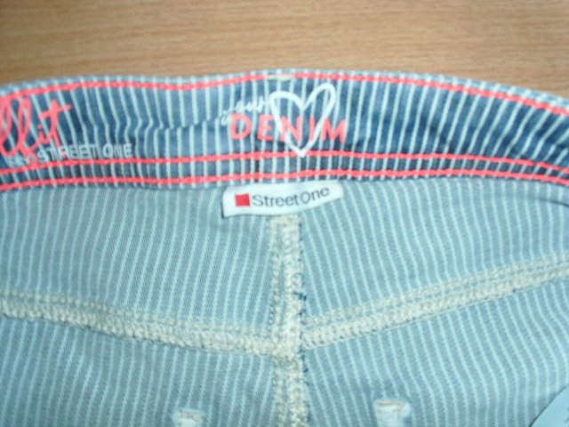 7/8 Jeans von Street One, gestreift, Gr. 40
