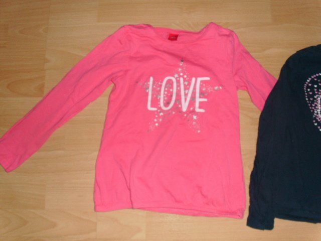 3 Langarmshirts von s´Oliver, mit Motiven, Gr. 128
