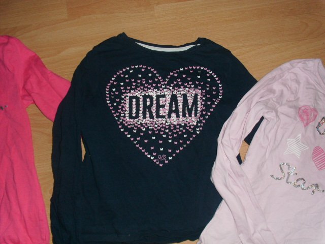 3 Langarmshirts von s´Oliver, mit Motiven, Gr. 128