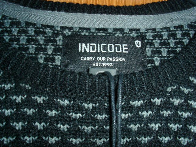 Pullover von Indicode, schwarz-grau, Gr. L mit Etikett