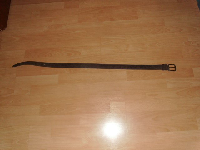 Gürtel, braun, Antikleder Optik, 108 cm, neu