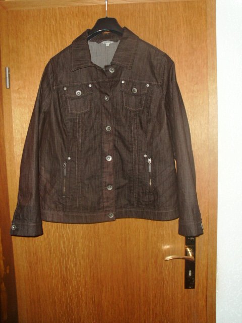 Jacke von Gina Laura, braun, Gr. 44 (L)