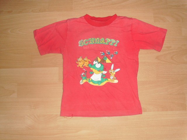 T-Shirt , rot mit Motiv, Gr. 122