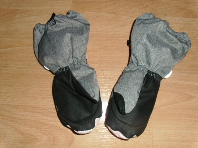 Fäustlinge von H&M, hellgrau-rosa, Gr. 98/104