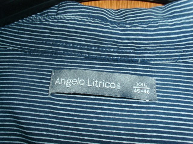 Hemd von Angelo Litrico , blau-weiß, Gr. XXL