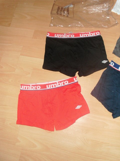 5 Boxershorts von Umbro, in 5 Farben, Gr. S OVP