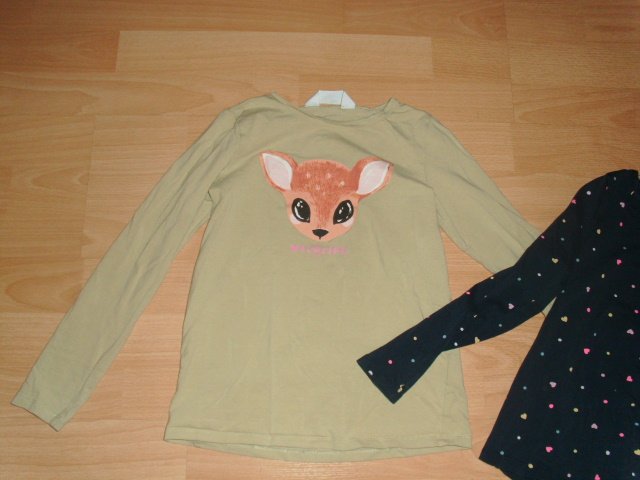 3 Langarmshirts von H&M, mit Motiven, Gr. 122/128