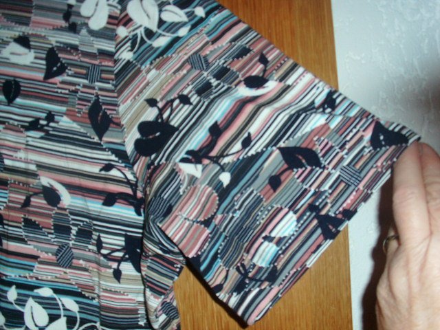 Poloshirt mit Reißverschluss, gemustert, Gr. 48