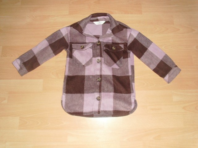 Hemdjacke von H&M, lila-braun, Gr. 116