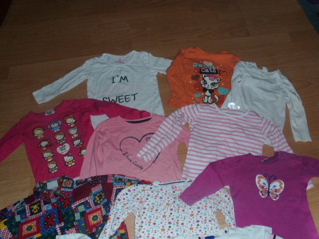 15 Langarmshirts, Gr. 86 und 86/92
