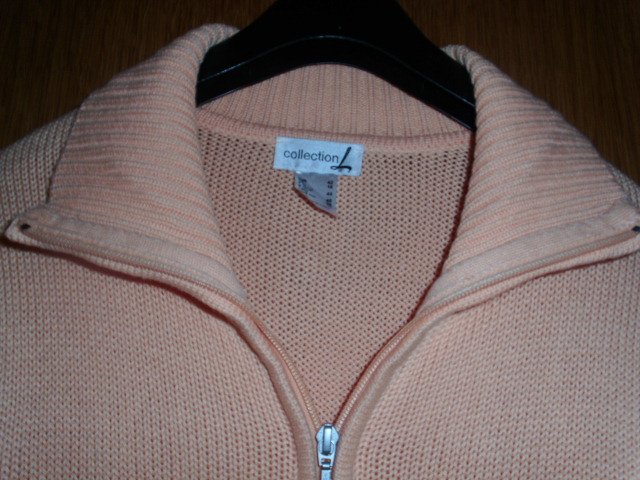 Strickjacke von Collection L, apricot, Gr. 42