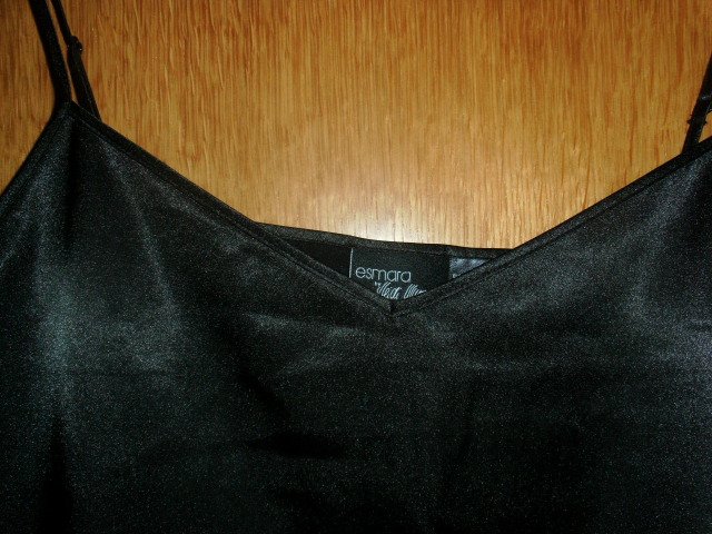 Satintop von Esmara, by Heidi Klum, schwarz, Gr. 44