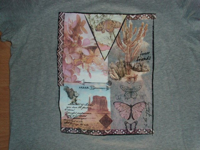 T-Shirt von bpc Collection, grau mit Motiv, Gr. 48
