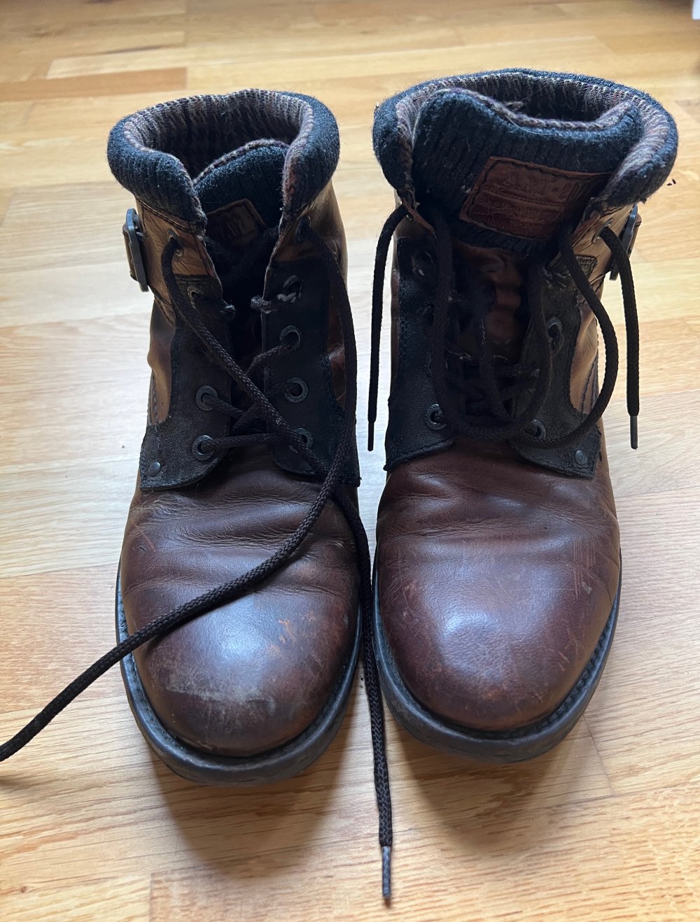AM Shoes Lederstiefel 45