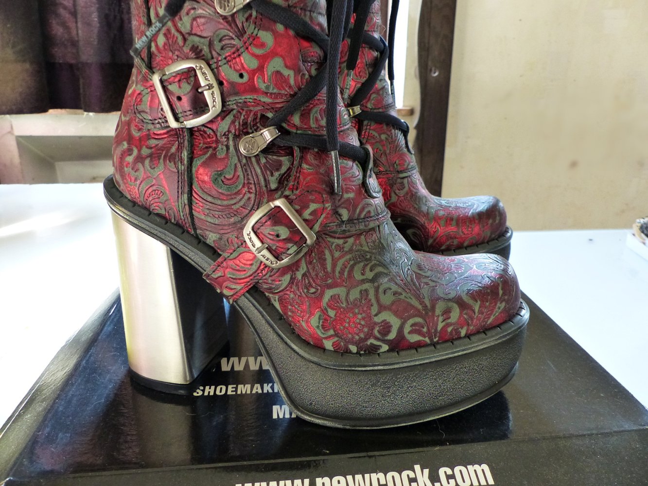Original New Rock Stiefel neuwertig Vintage Flower