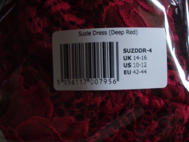 Tiffany Rose  Umstandskleid Suzie    Dunkles Rot   Florale Spitze   Neu!