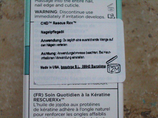 CND Rescue RXX 15 ml Nagelpflege Nagelpflegeöl Keratin Neu + OVP