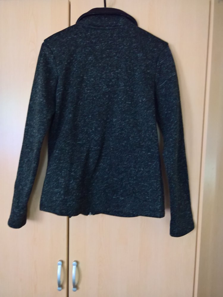 ungetragene graumelierte Übergangsjacke Gr. S