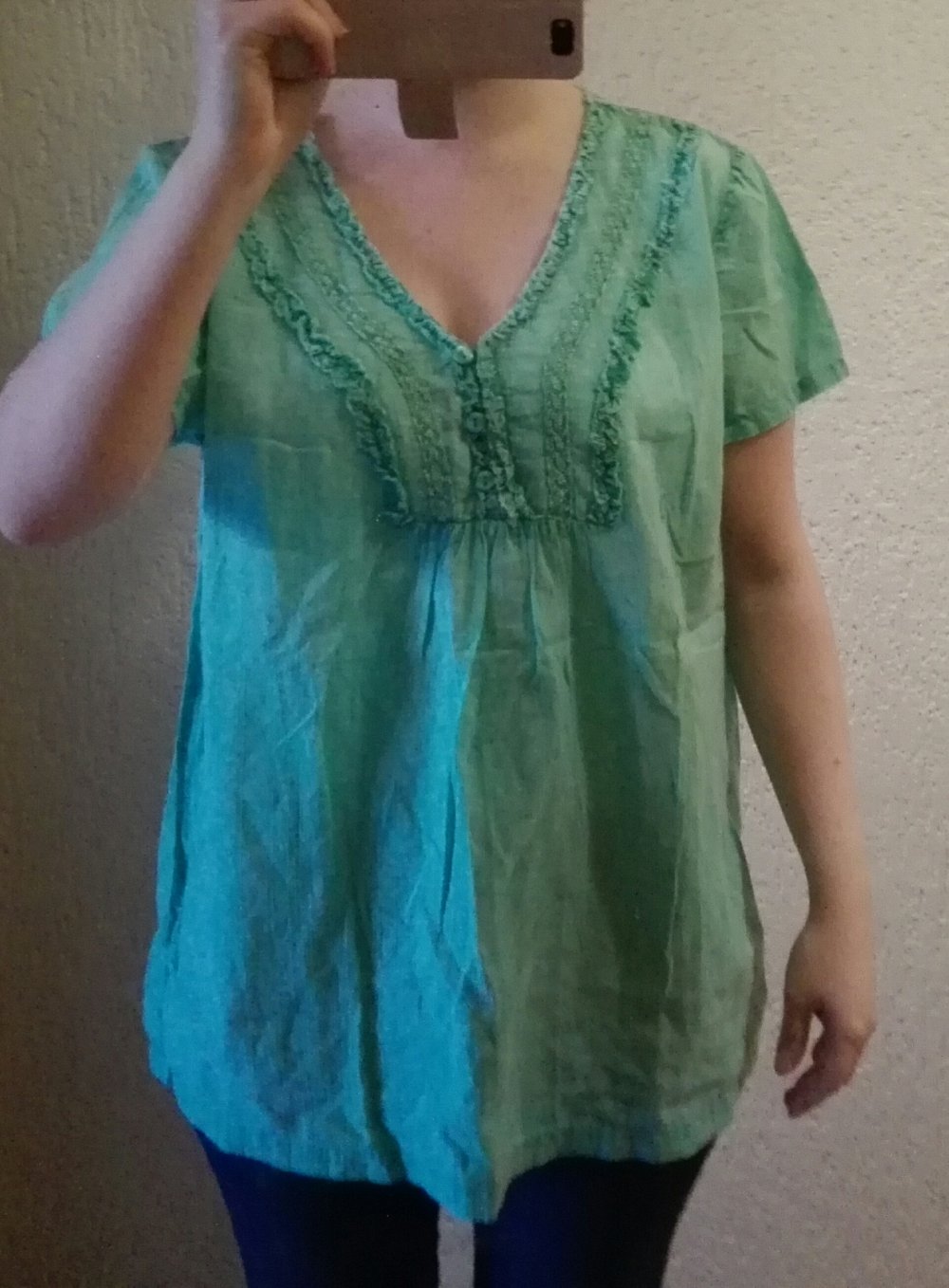 Tunikashirt von Boysen's, mint/türkis, Gr. M