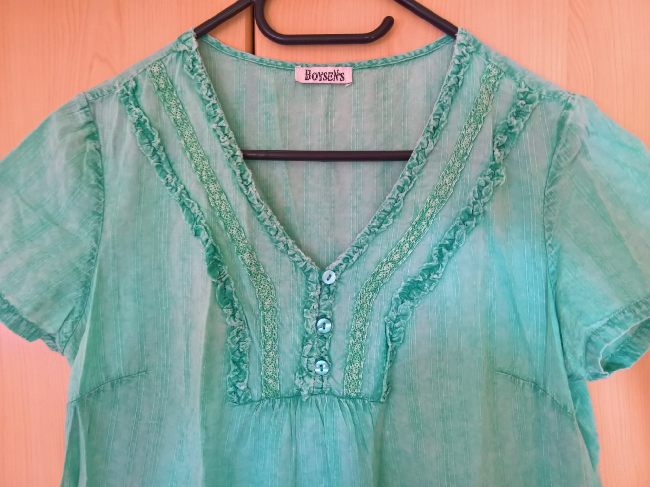 Tunikashirt von Boysen's, mint/türkis, Gr. M